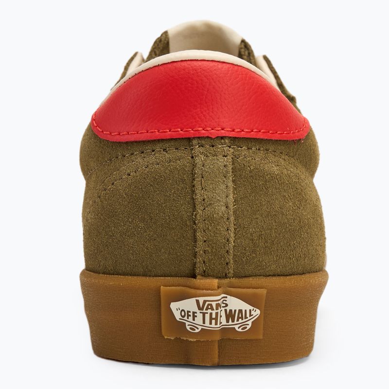 Vans Sport Low gum pop olive/red shoes 6