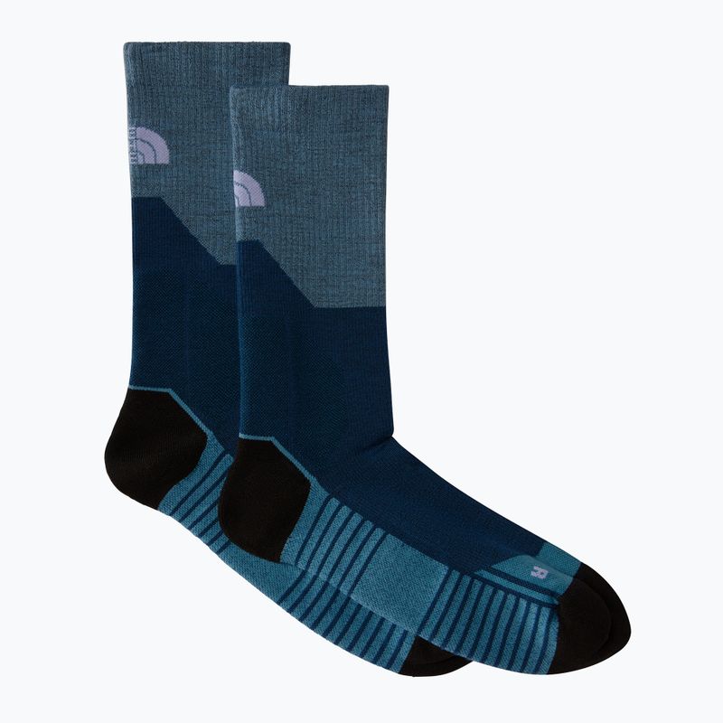 Men's The North Face Hiking Crew midnight petrol/algae blue trekking socks