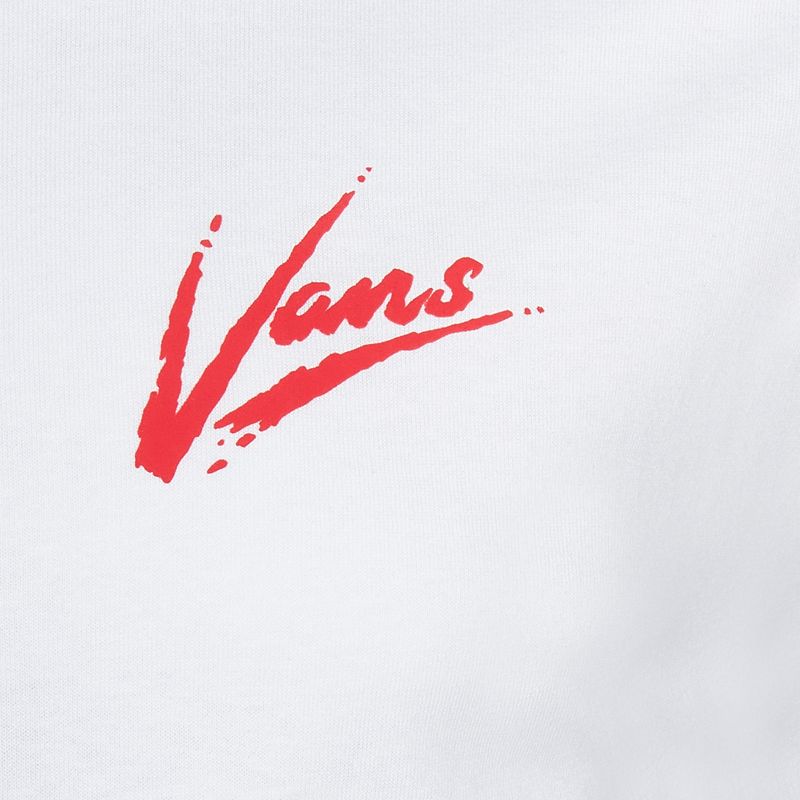 Men's Vans Dettori Loose Fit T-shirt white/racing red 3