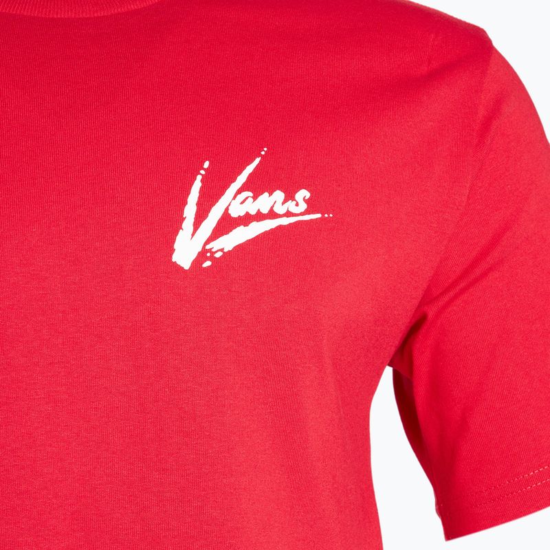 Men's Vans Dettori Loose Fit racing red/ marshmallow t-shirt 3