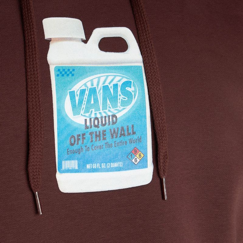 Men's Vans Extra Strength Loose Pullover sweatshirt bitter chocolate 3