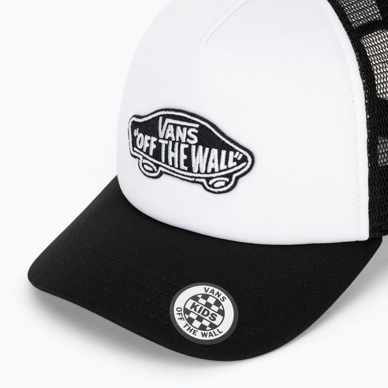Vans Classic Patch Curved Bill Trucker children's baseball cap black/white 3