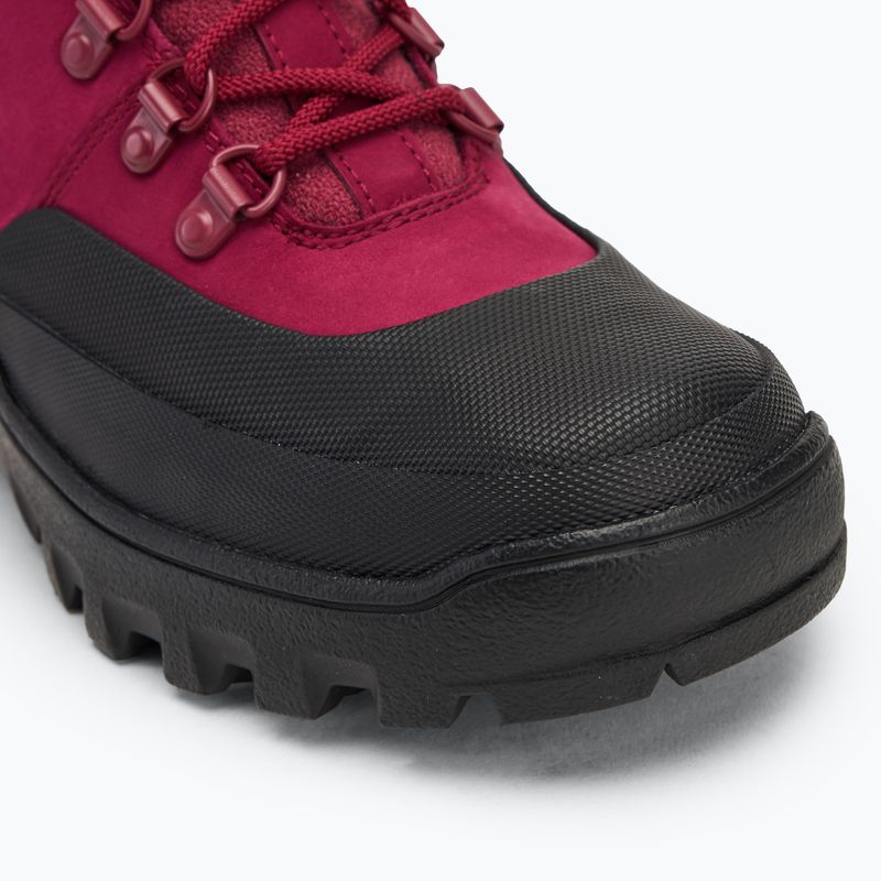 Women's Timberland Vibram Mid Lace Waterproof Boot dark pink nubuck 7