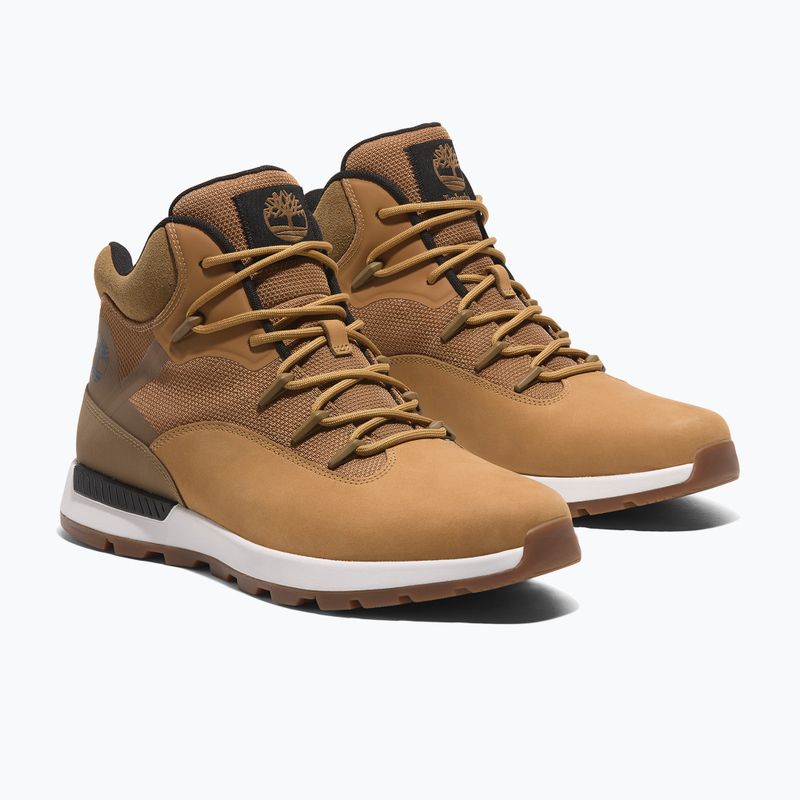 Timberland men's Sprint Trekker Mid Lace wheat nubuck boots 8