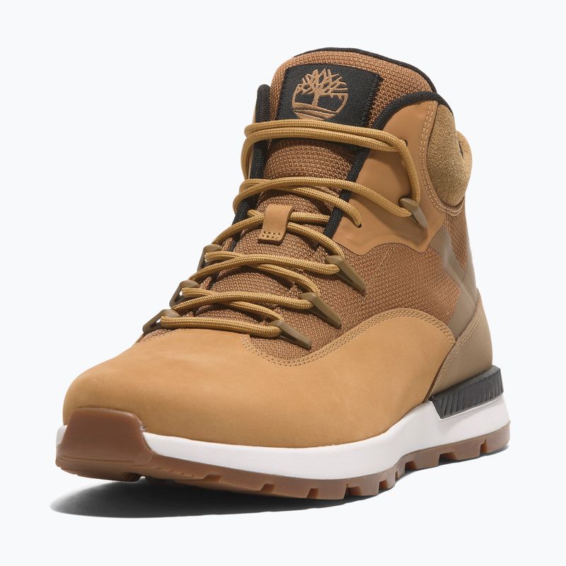 Timberland men's Sprint Trekker Mid Lace wheat nubuck boots 9