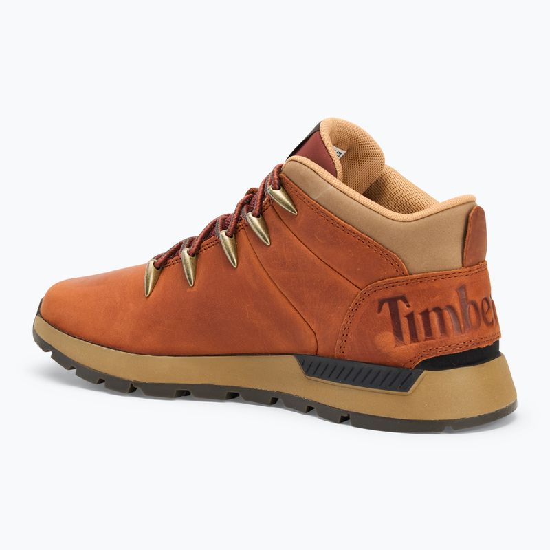 Men's Timberland Sprint Trekker Mid Lace medium orange full grain boots 3