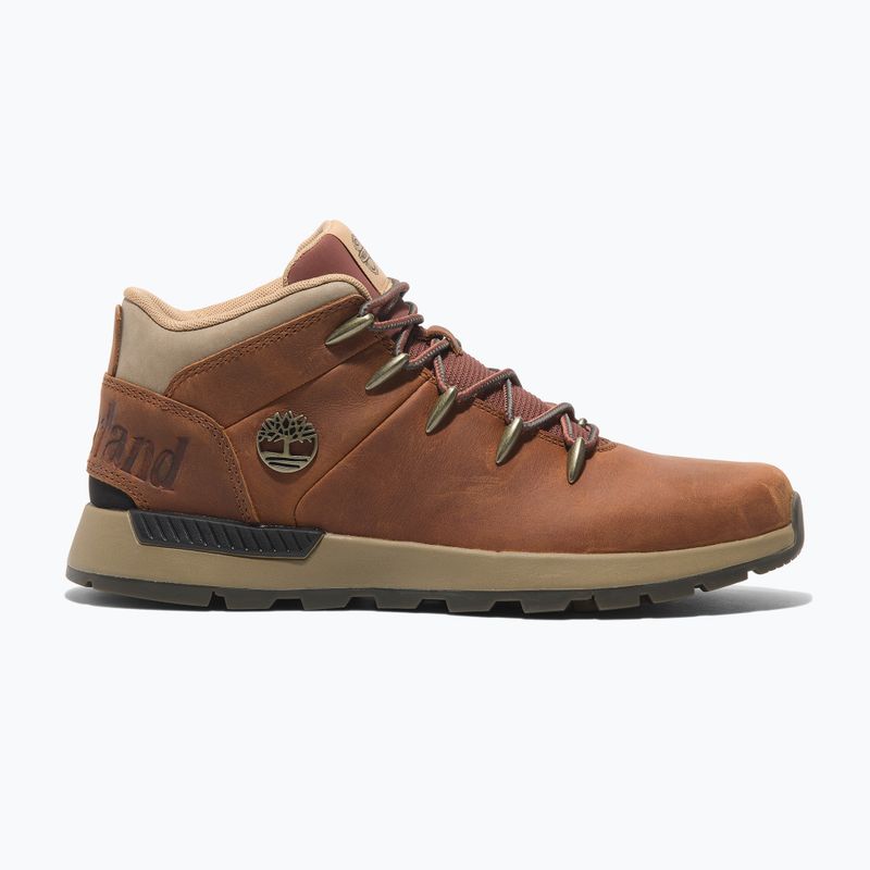 Men's Timberland Sprint Trekker Mid Lace medium orange full grain boots 3