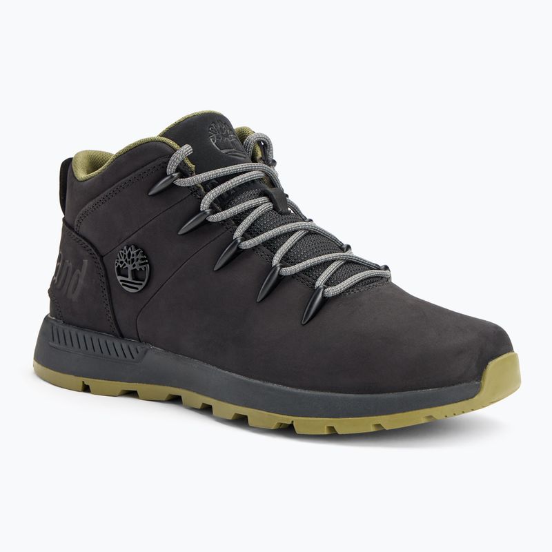 Men's Timberland Sprint Trekker Mid Lace black nubuck/med green boots