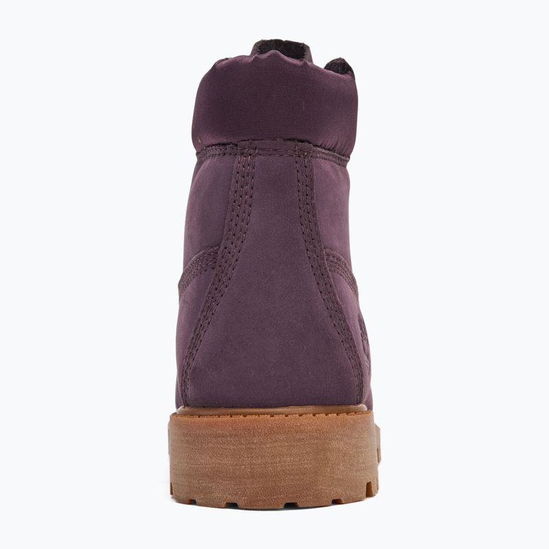 Timberland Premium 6 In Lace dark purple nubuck children's shoes 6