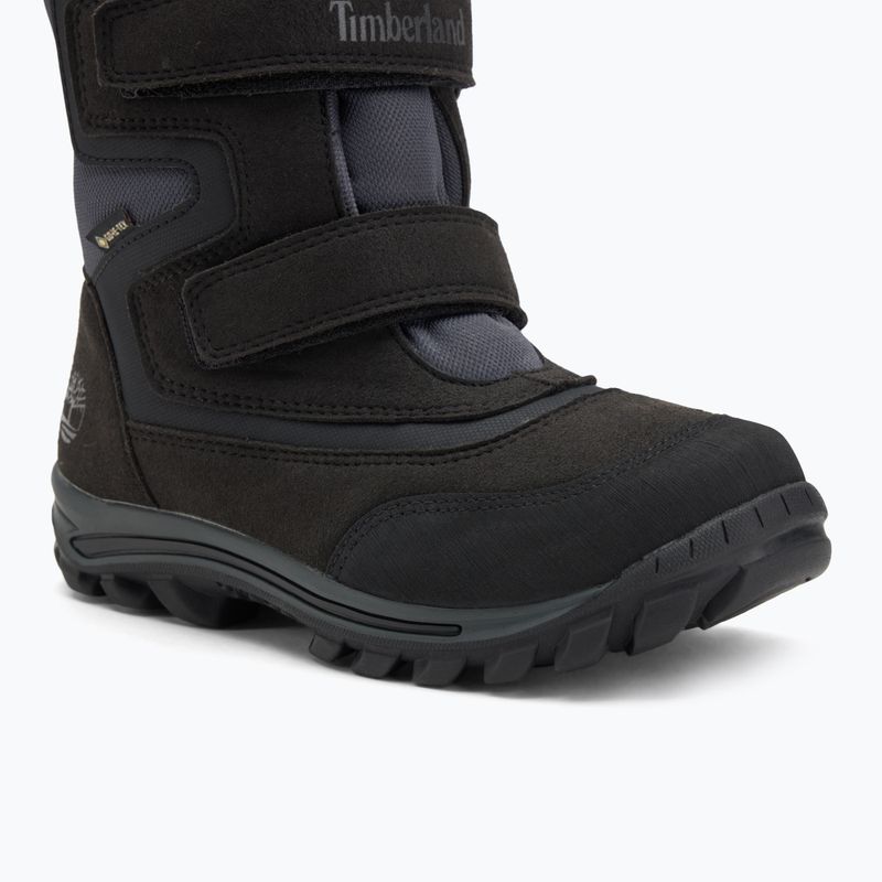 Timberland Chillberg 2-Strap Gore-Tex jet black children's snow boots 7
