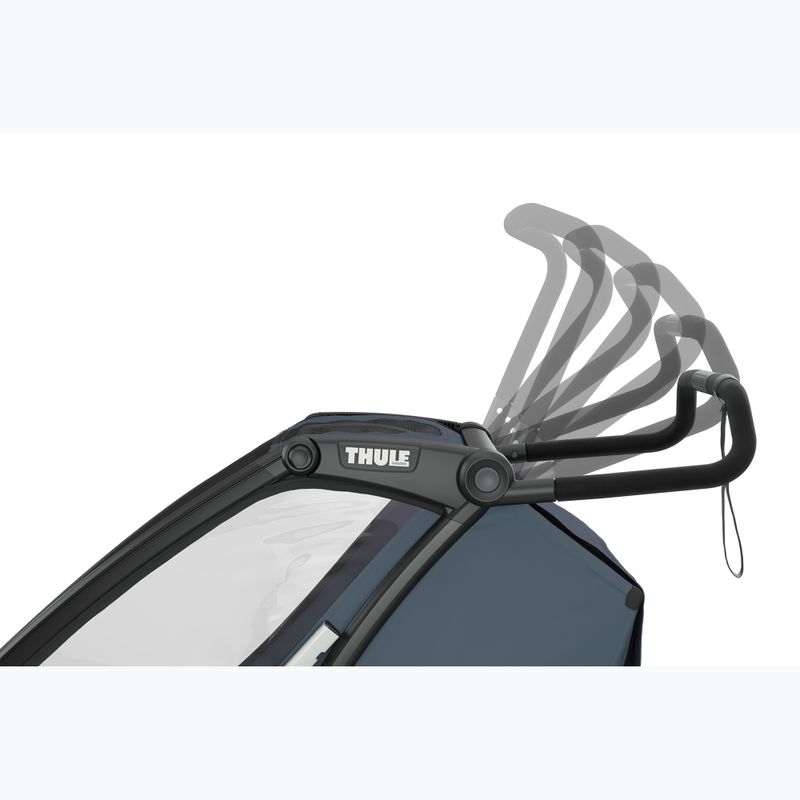 Thule Chariot Cab dark slate double bike trailer 7
