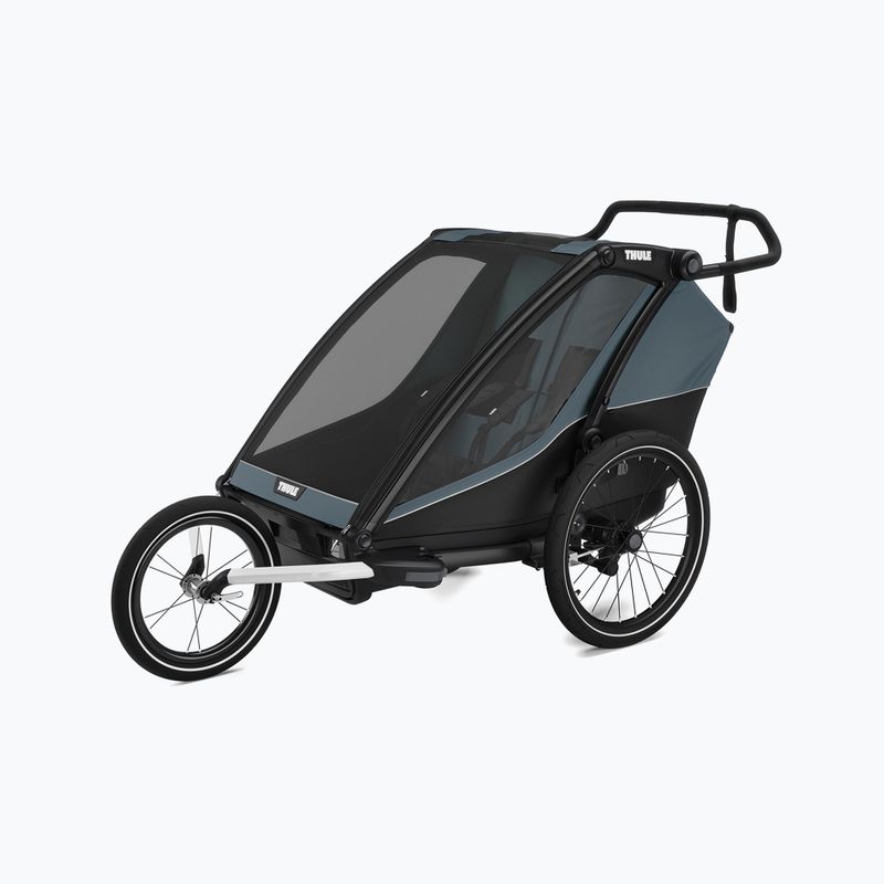 Thule Chariot Cab dark slate double bike trailer 10