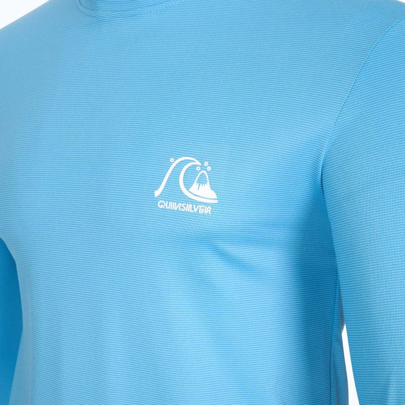 Men's Quiksilver Heritage Heather azure blue swim longsleeve 4