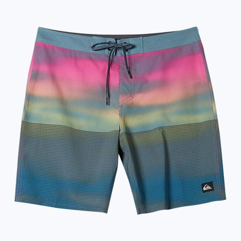 Quiksilver men's Highline Straight Leg 19" Prism Pink swim shorts 6