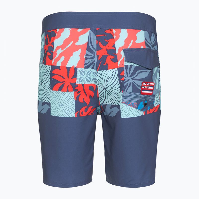 Quiksilver Surfsilk Hawaii Blocked 19" Crown Blue men's swim shorts 2