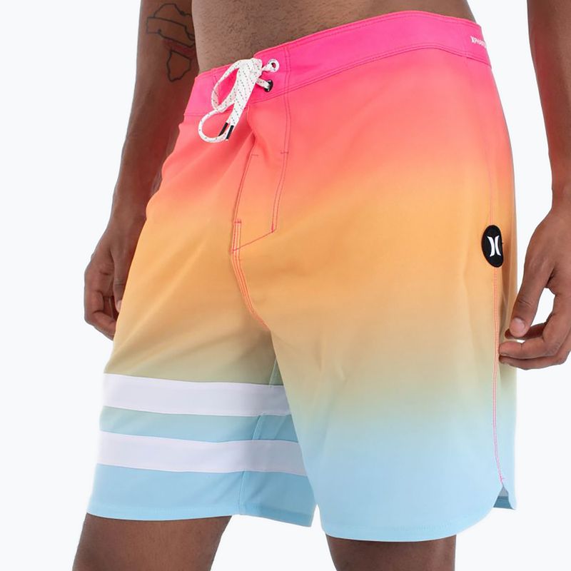 Hurley Phantom Block Party 18" men's swim shorts nectarine 2