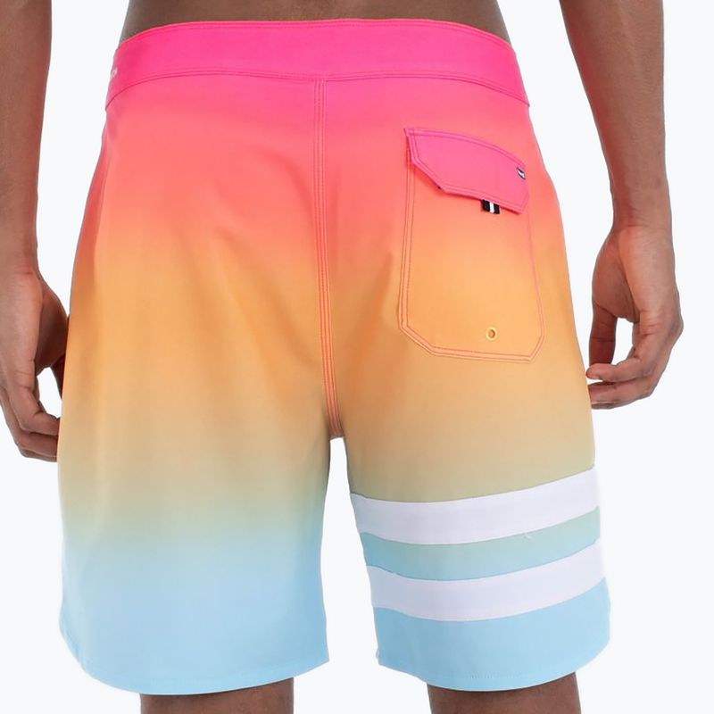 Hurley Phantom Block Party 18" men's swim shorts nectarine 2 3