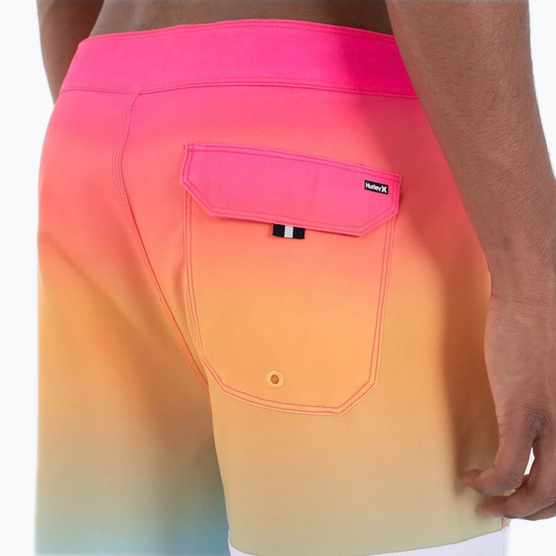Hurley Phantom Block Party 18" men's swim shorts nectarine 2 5