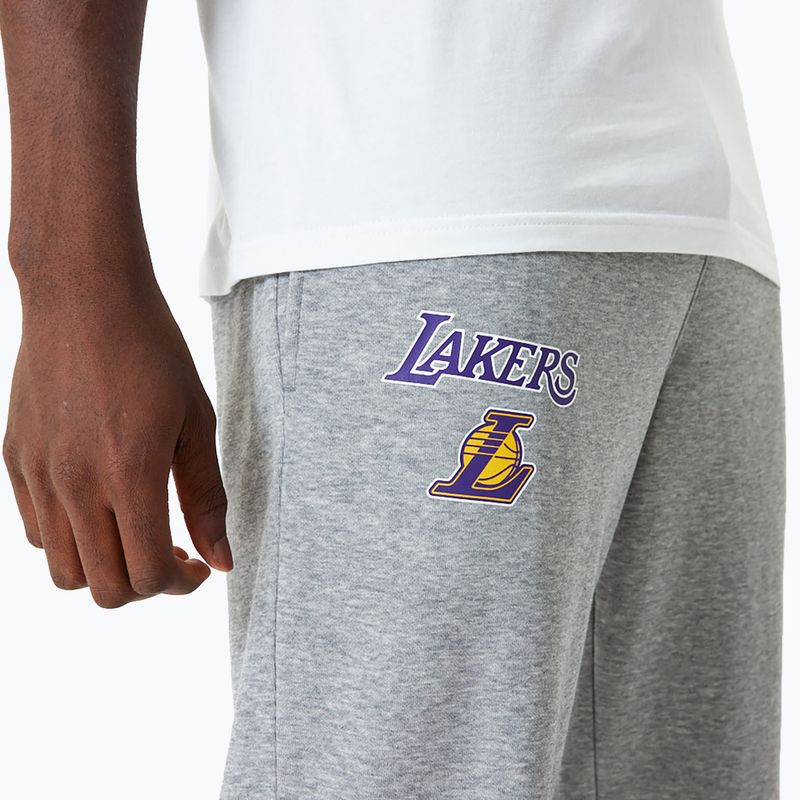 Men's trousers New Era NBA Essentials Jogger Los Angeles Lakers grey med 5