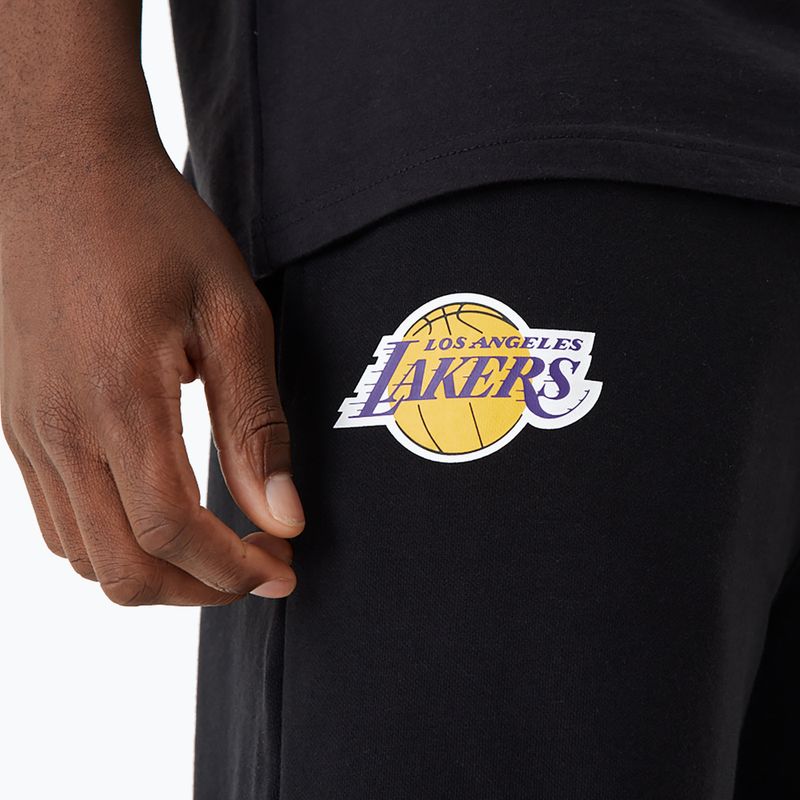 Men's trousers New Era NBA Team Script Jogger Los Angeles Lakers black 7