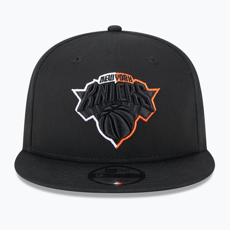 New Era Split Logo 9Fifty New York Knicks cap black 3