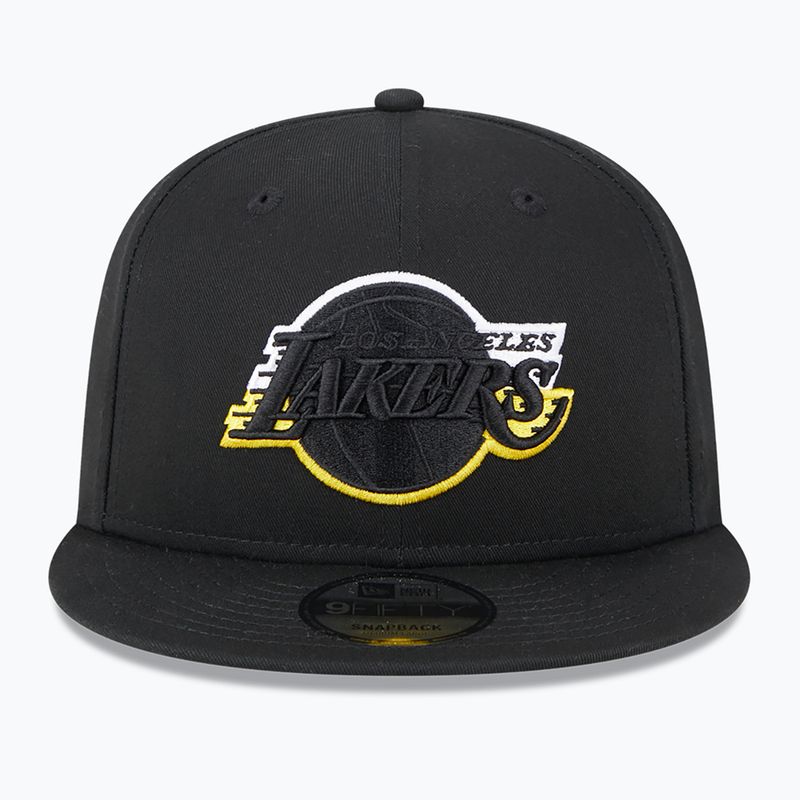 New Era Split Logo 9Fifty Los Angeles Lakers cap black 3
