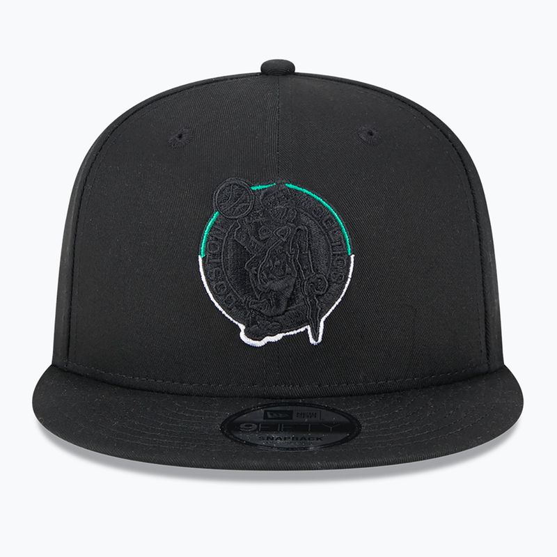 New Era Split Logo 9Fifty Boston Celtics cap black 3