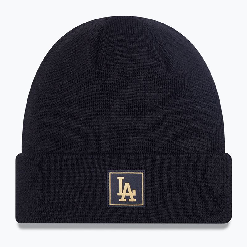 New Era Metalic Badge Cuff Knit Los Angeles Dodgers winter cap black