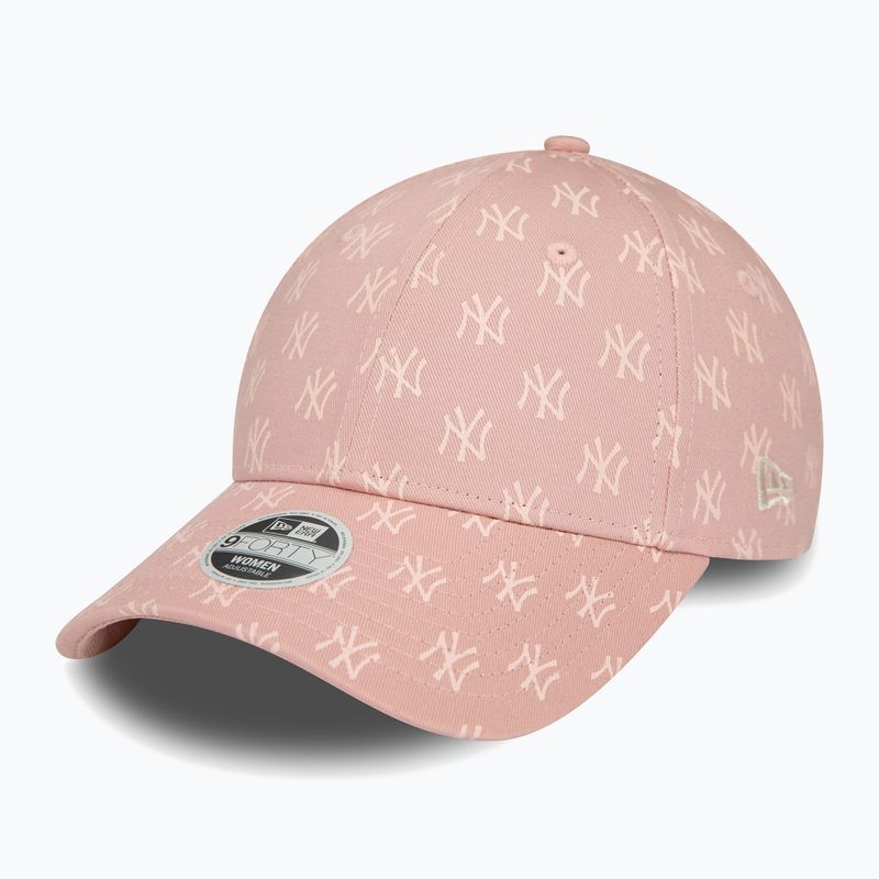 Women's New Era Monogram 9Forty New York Yankees pastel pink baseball cap 2