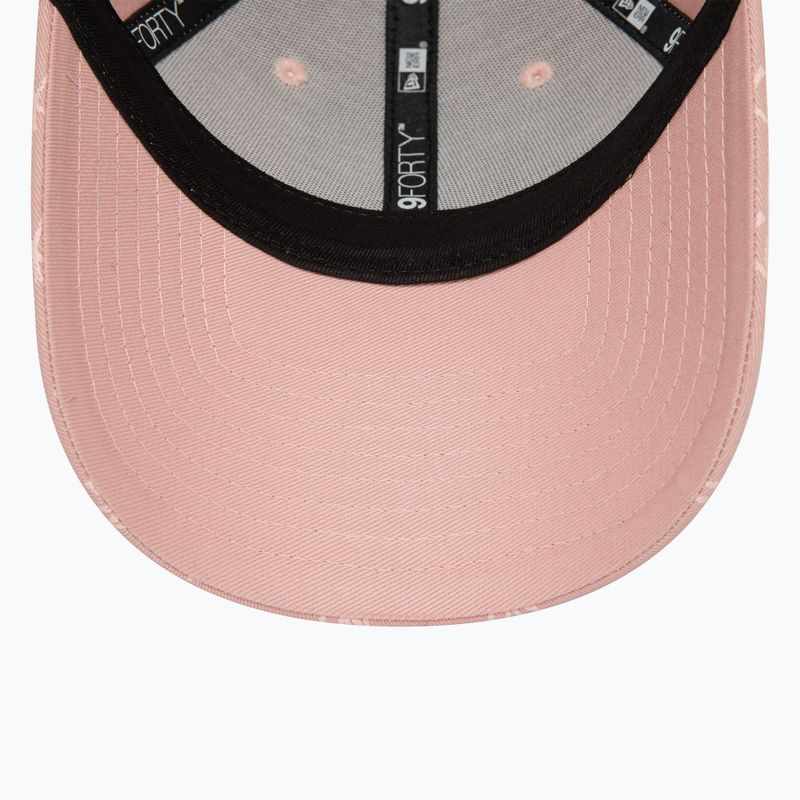 Women's New Era Monogram 9Forty New York Yankees pastel pink baseball cap 5