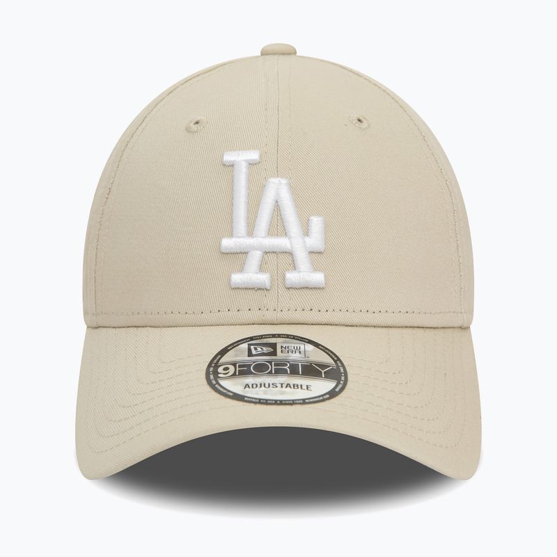 Men's New Era Side Patch 9Forty Los Angeles Dodgers baseball cap light beige 2