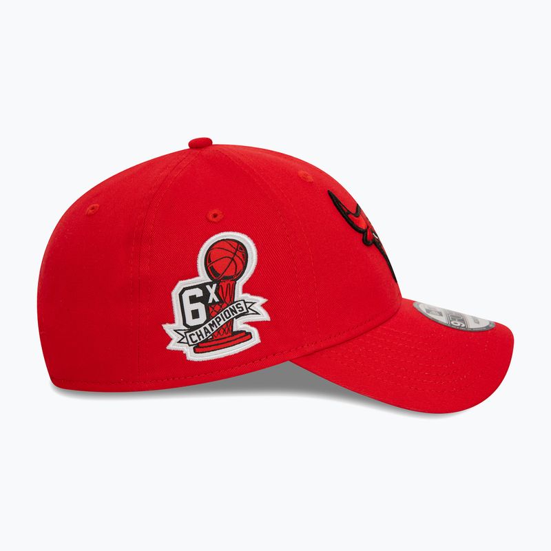 Men's New Era Side Patch 9Forty Chicago Bulls baseball cap red 5