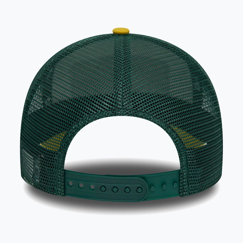 Men's New Era Patch Trucker yellow baseball cap 4