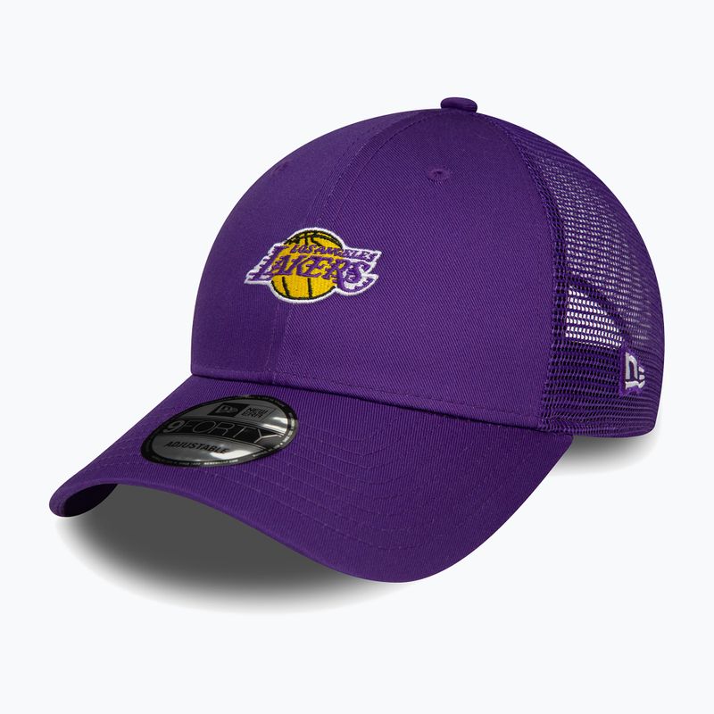 Men's New Era Home Field 9Forty Trucker Los Angeles Lakers baseball cap purple 2