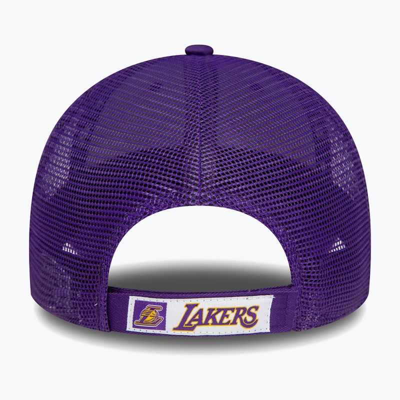 Men's New Era Home Field 9Forty Trucker Los Angeles Lakers baseball cap purple 4