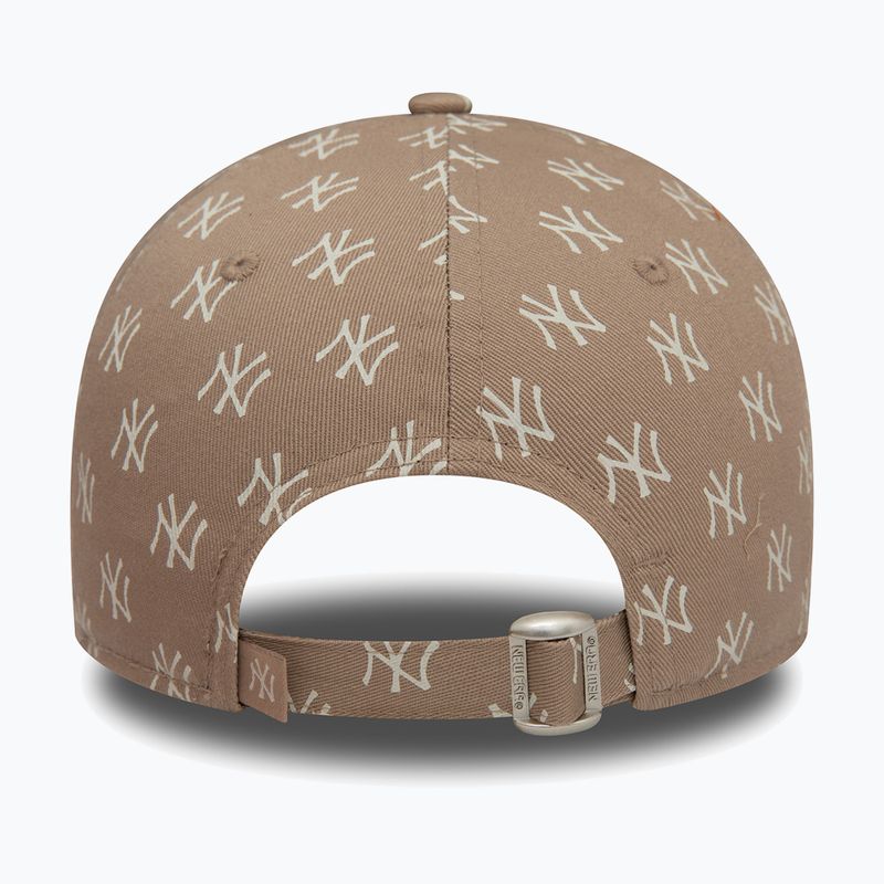 Women's New Era Monogram 9Forty New York Yankees pastel brown baseball cap 4