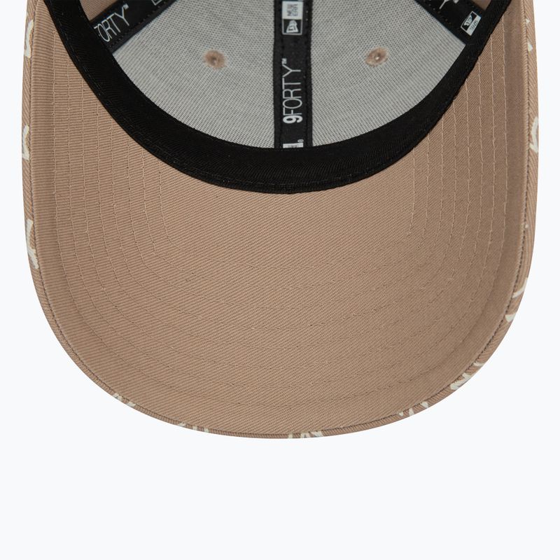 Women's New Era Monogram 9Forty New York Yankees pastel brown baseball cap 5