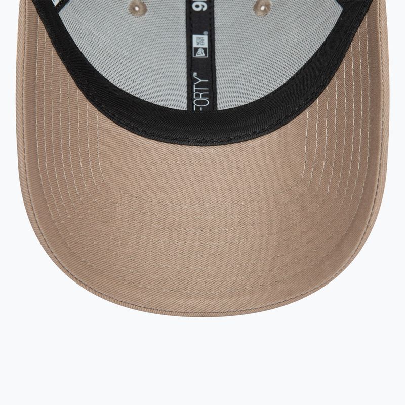 Men's New Era Ne Essential 9Forty pastel brown baseball cap 5