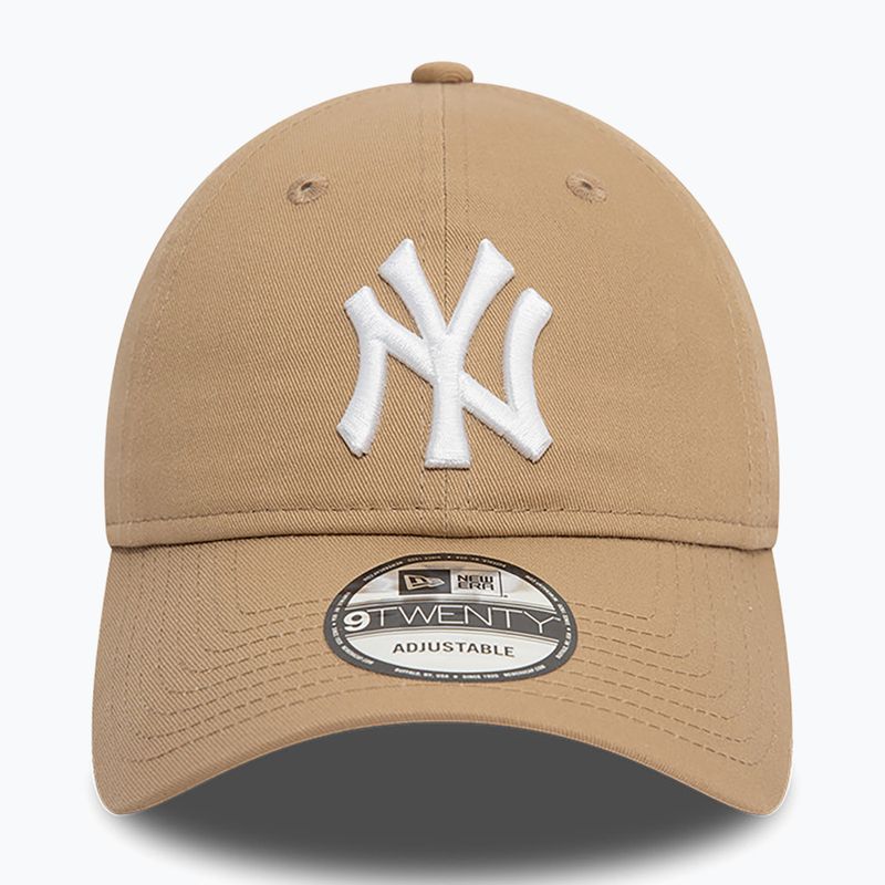 New Era League Essential 9Twenty New York Yankees baseball cap light beige 2