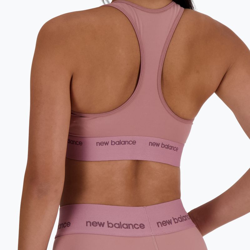 New Balance Sleek Pace Medium Support bra rosewood 6