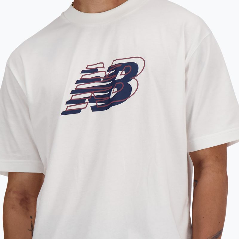 Men's New Balance Graphic white T-shirt 4