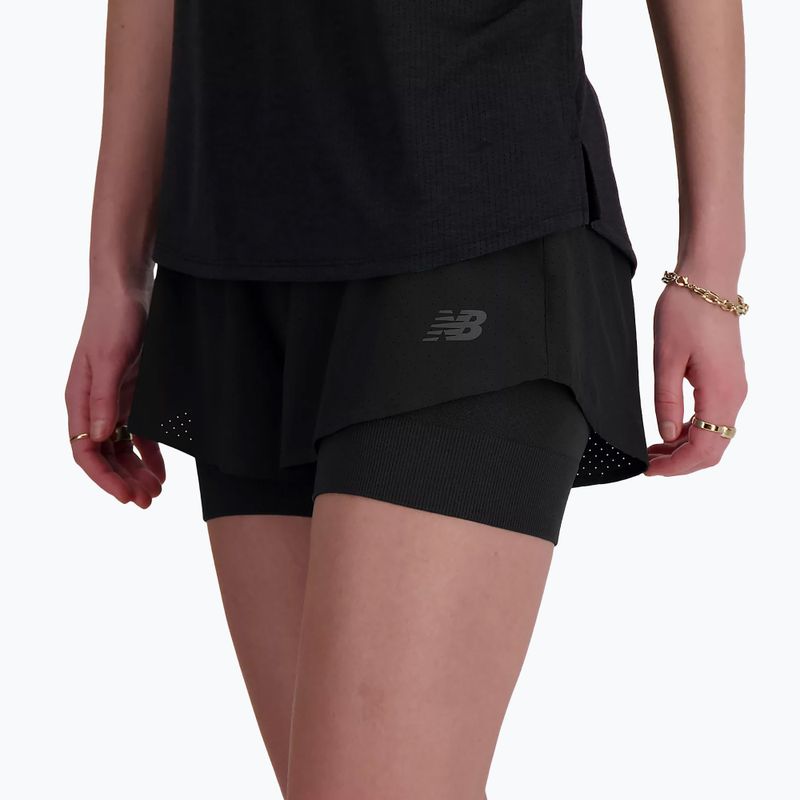 New Balance women's shorts 2IN1 3" black 4