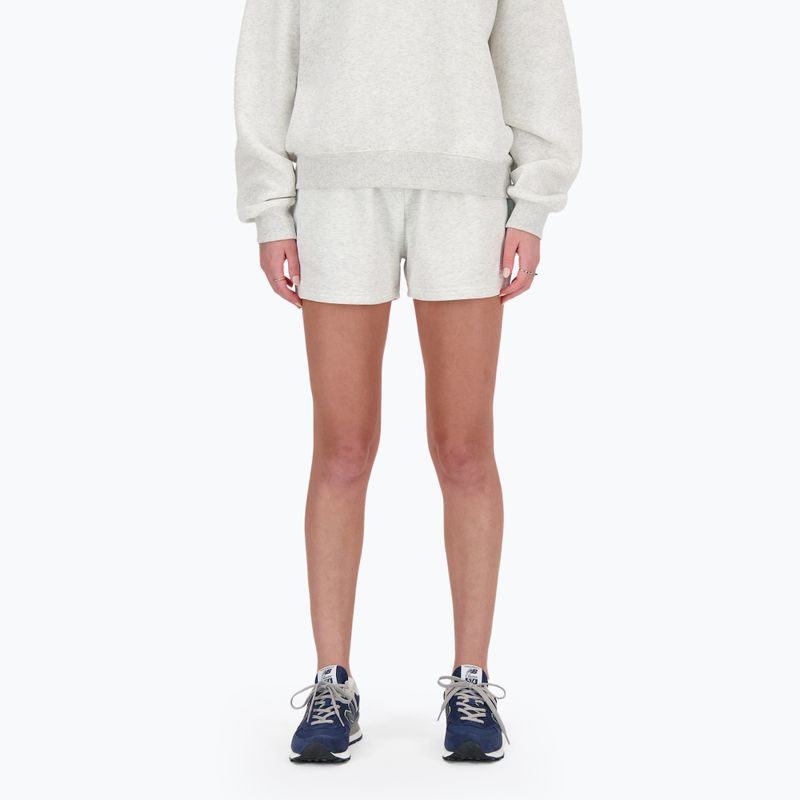 Women's New Balance French Terry ash heather shorts