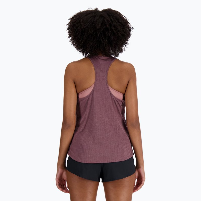 Women's New Balance Athletics Tank Top licorice heather 3