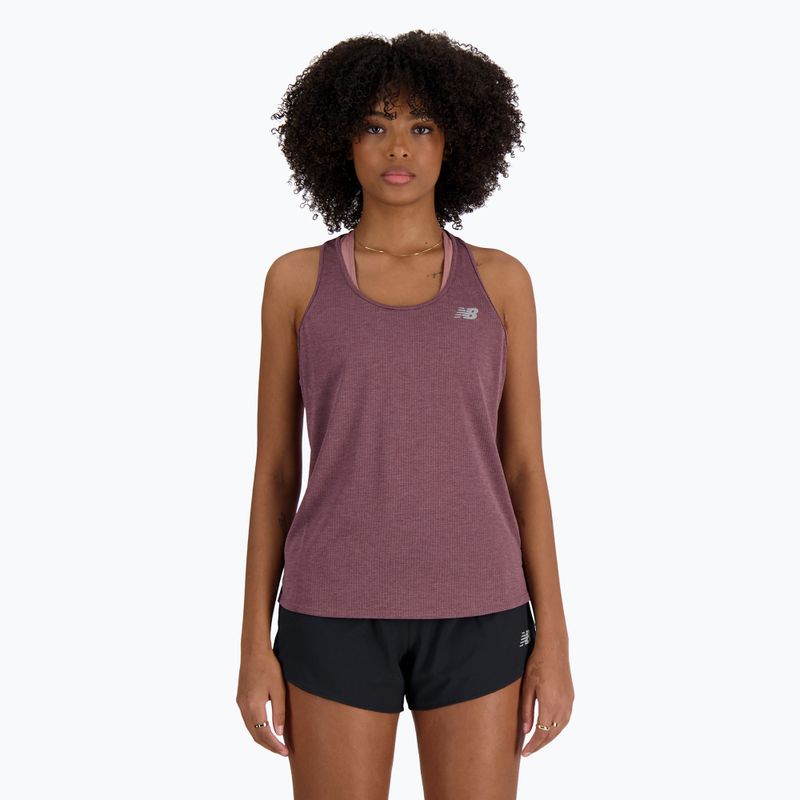 Women's New Balance Athletics Tank Top licorice heather 5