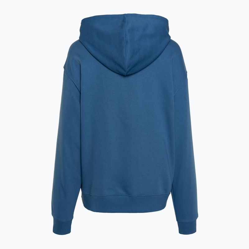 Women's New Balance French Terry Stacked Logo Hoodie blueagat 6