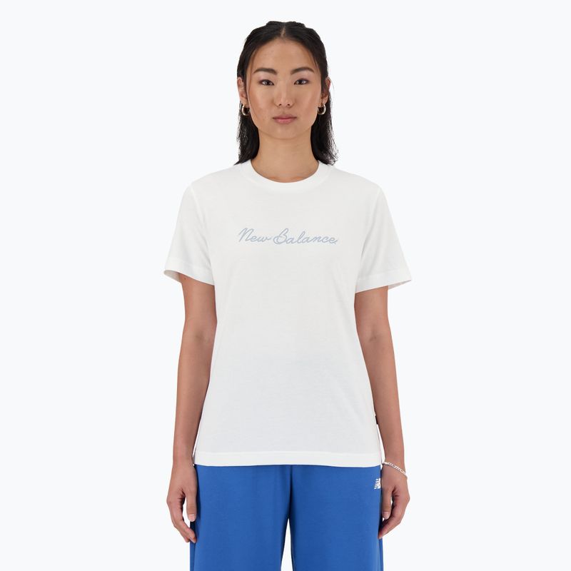 Women's New Balance Script Tee white