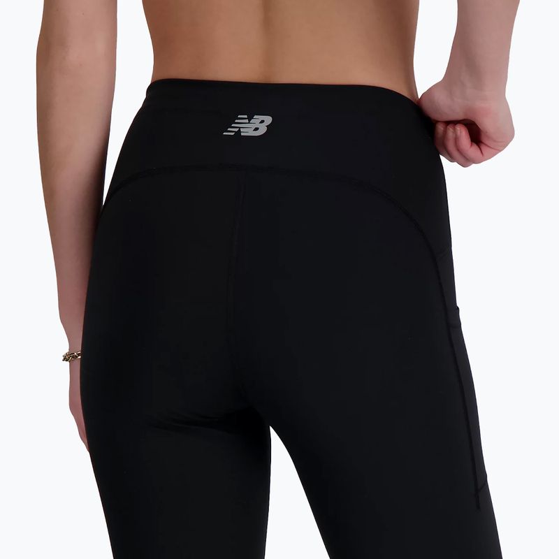 Women's leggings New Balance Sleek Pocket High Rise black 4