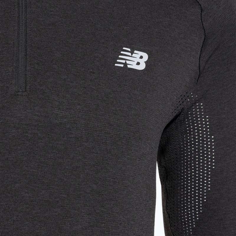 Men's New Balance Athletics Seamless 1/4 ZIP sweatshirt black 3