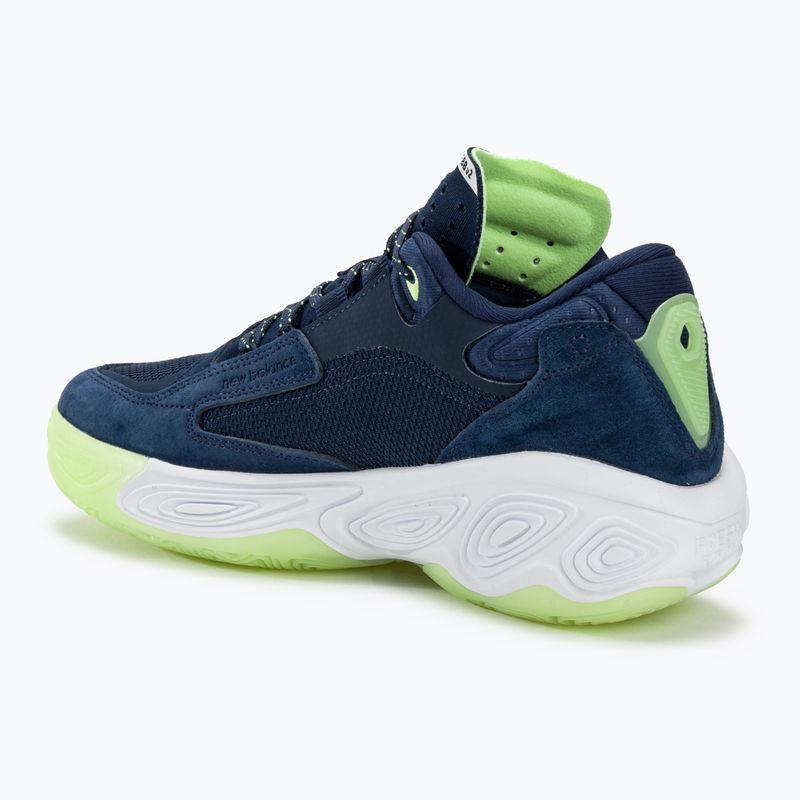 New Balance Fresh Foam BB v2 navy/lime basketball shoes 3